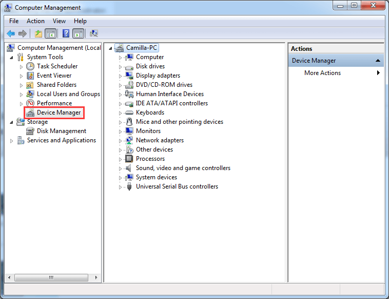 cómo verificar los controladores instalados en Windows 7
