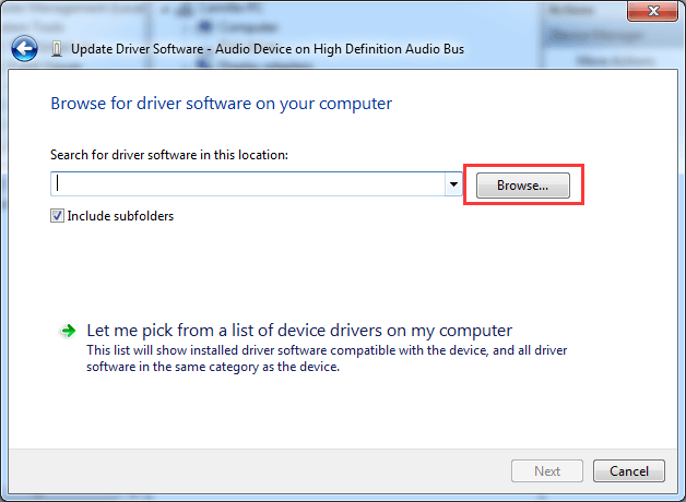 Device driver file