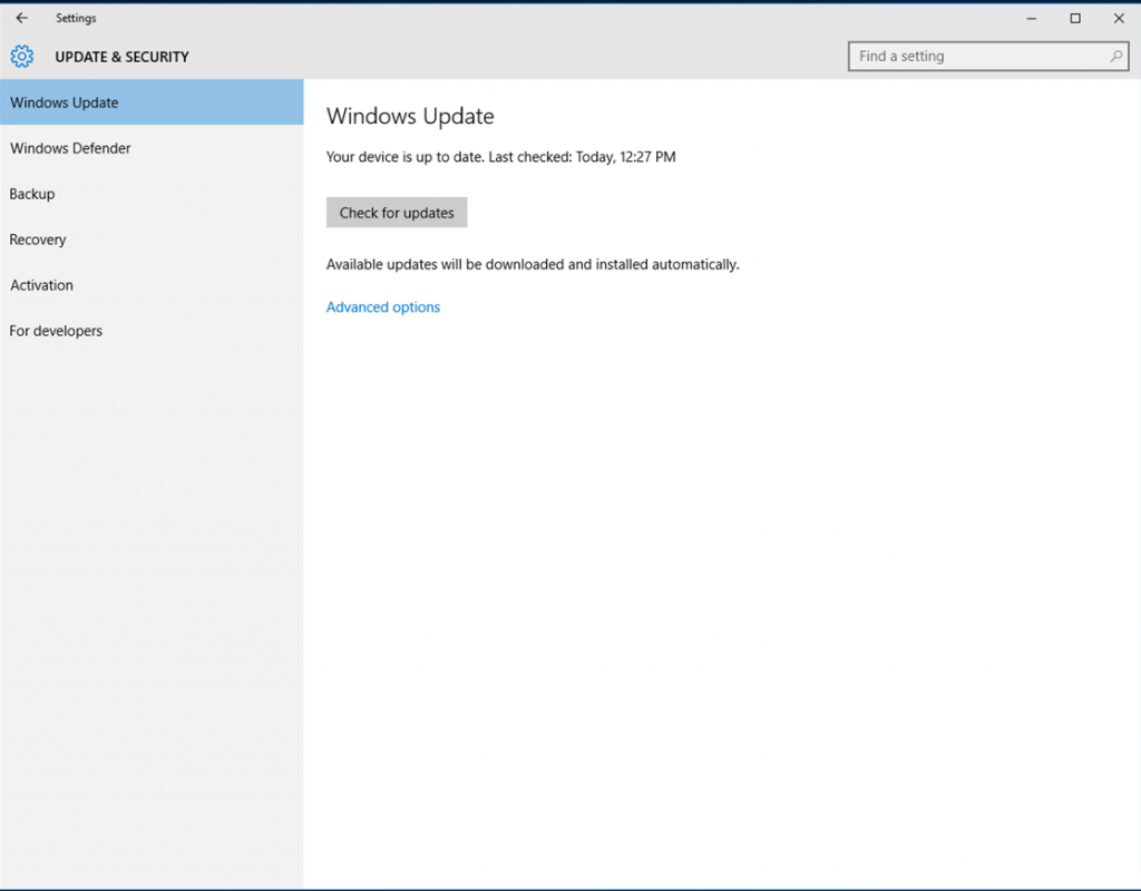 Where Is Windows Update In Windows 10