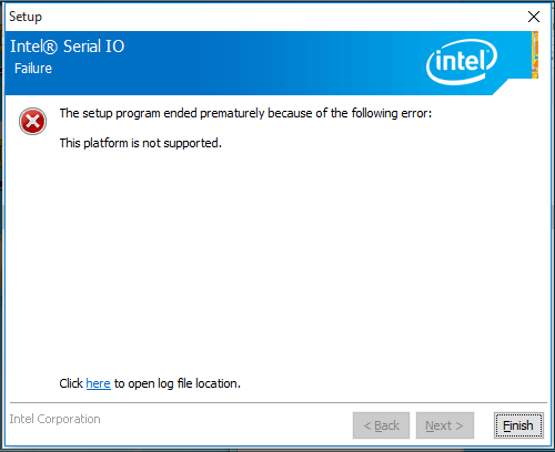 intel serial io driver windows 10