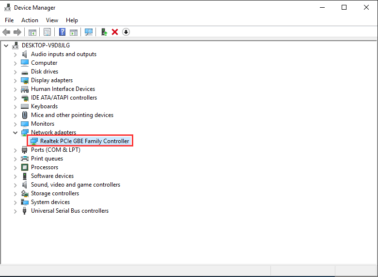 windows 10 lan connection