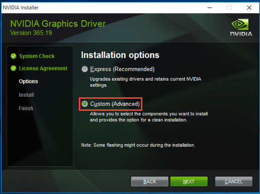 install the driver again 1