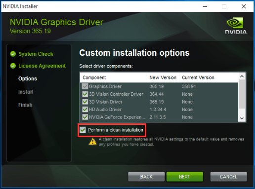 install the driver again 2