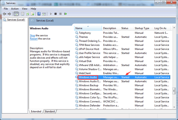 audio registry fix windows 10