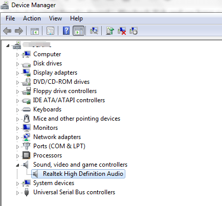 realtek high definition audio cannot start code 10