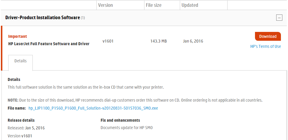 update hp drivers