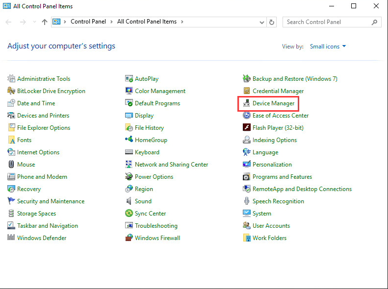 Device Manager Windows 10