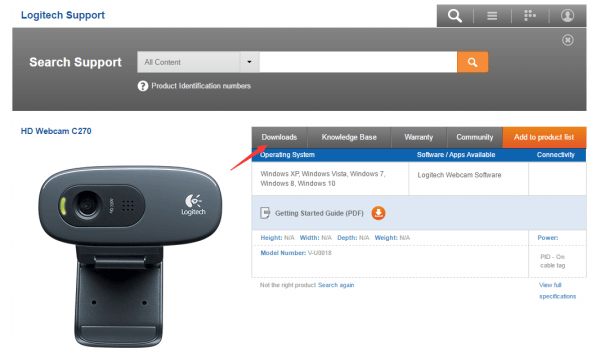 logitech webcam c270 driver free download for windows 10