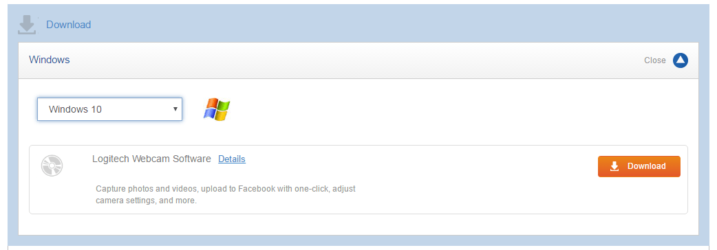 logitech webcam driver download windows 10
