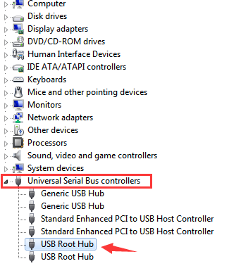 hp usb root hub driver windows 7