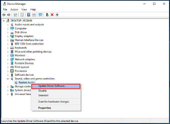 audio driver windows 10