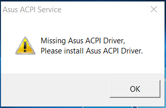 how to install asus acpi driver for windows 10