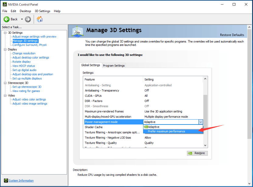 display acceleration disabled after effects