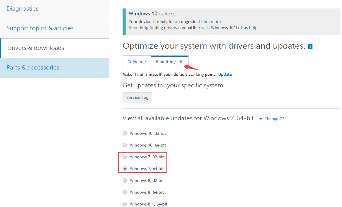 Support topic. Drivers for Windows.