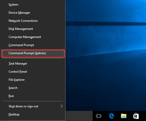 windows 10 open administrator command prompt