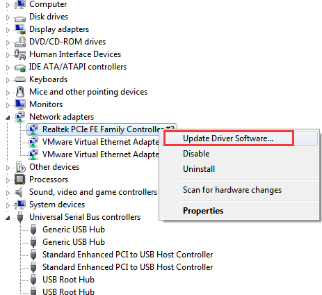 what does the realtek pcie gbe family controller update do