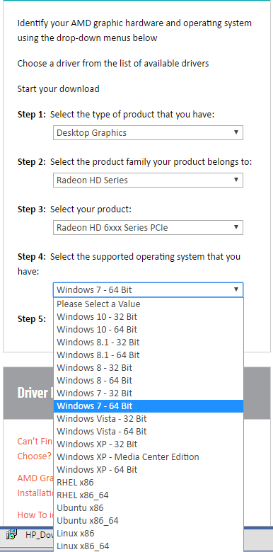 ati catalyst drivers windows 7 32 bit