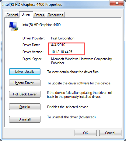 intel graphic driver scanner