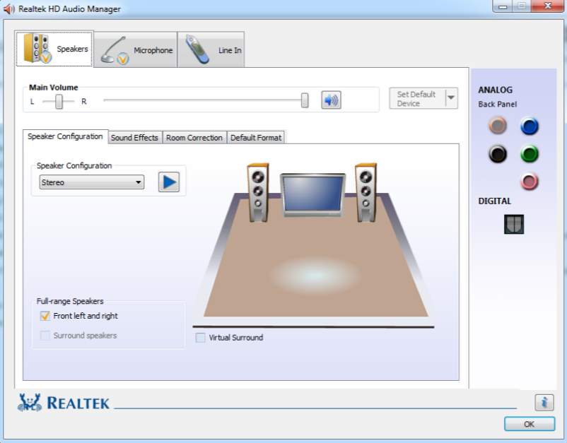 realtek high definition audio manager windows 10 64 bit