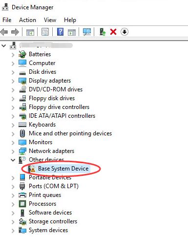 hp base system device win7