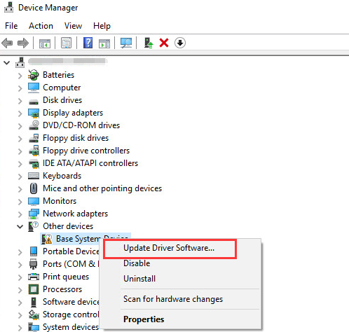 intel r watchdog timer driver device manager location