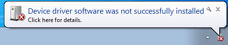 wacom device driver was not successfully installed