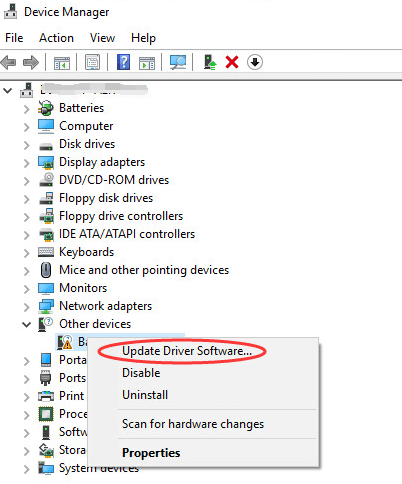 ene cir receiver driver disabled