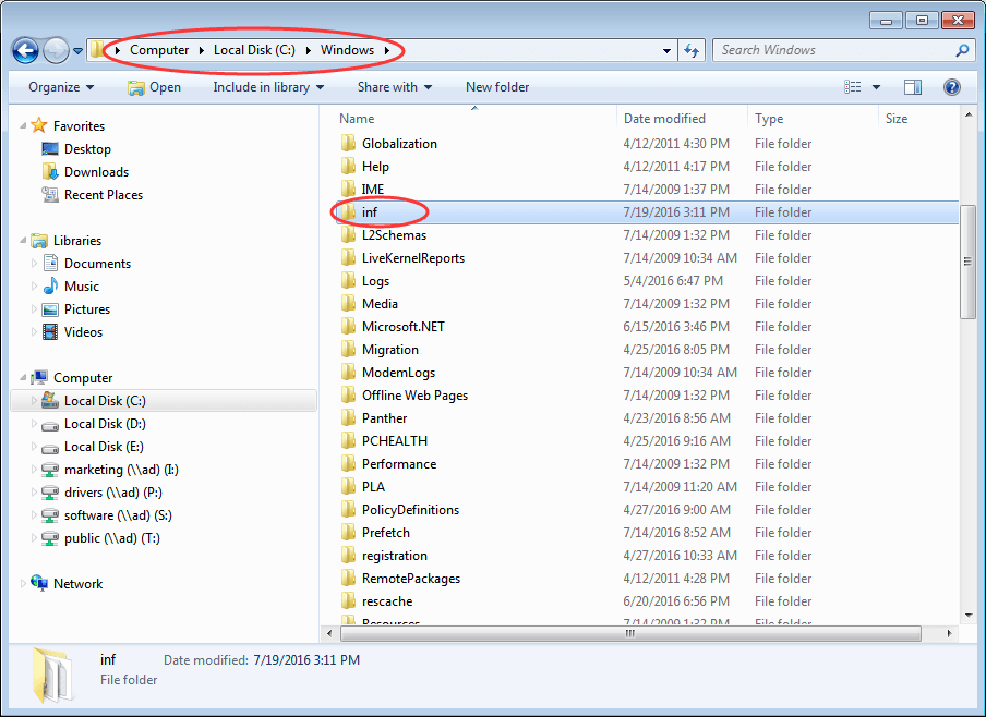 installation media containing the driver files download