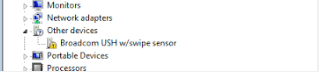 dell broadcom ush w swipe sensor driver windows 10