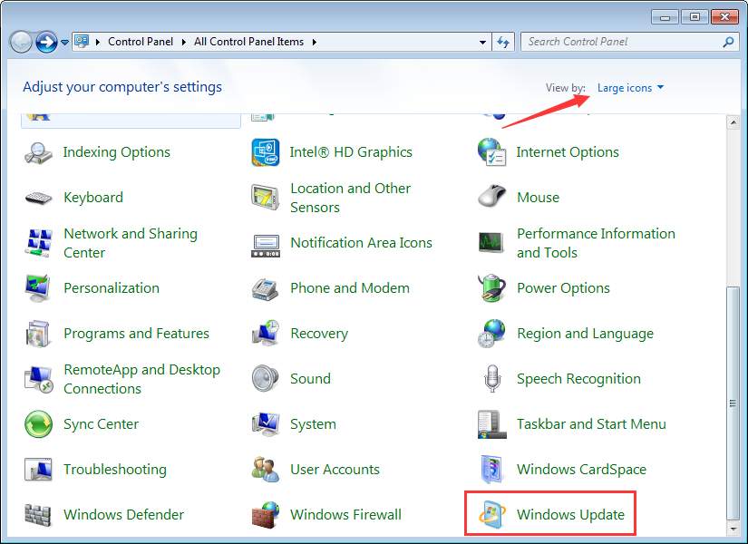 how to update intel graphics driver windows 7