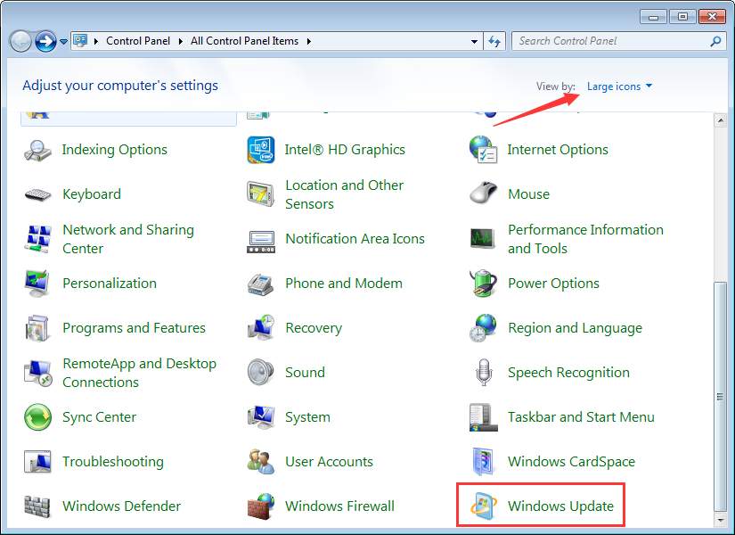 windows 7 how to update my intel graphics driver