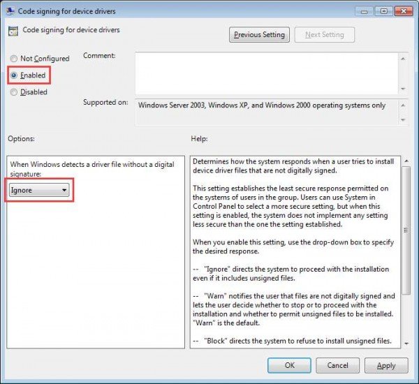 allow installation of unsigned drivers windows 7 allow installation of unsigned drivers windows 7