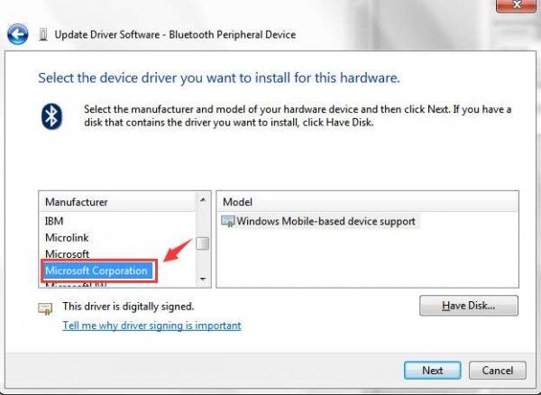 bluetooth audio driver windows 7 not found