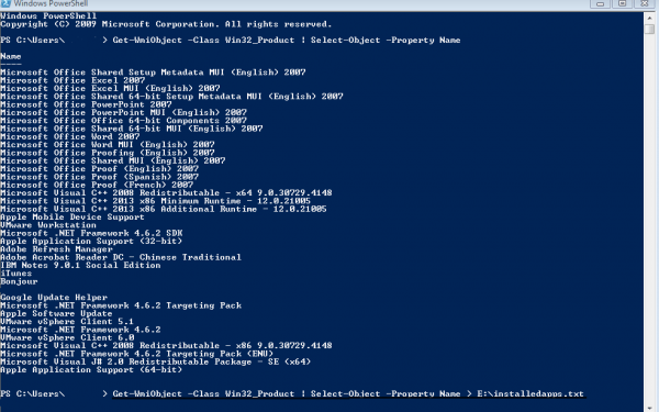 using powershell to install software