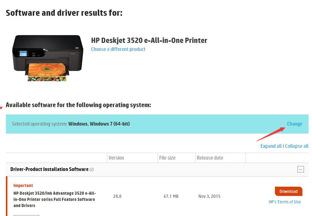 hp deskjet 3520 driver free download