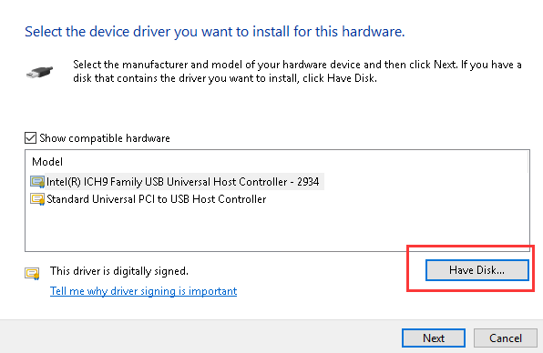 windows 7 usb controller driver hp