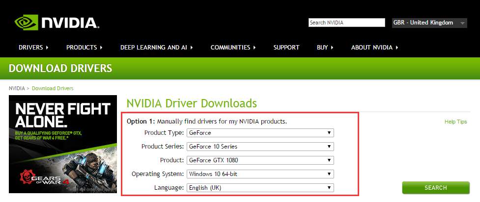 Nvidia geforce drivers