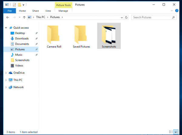 simple screenshot windows 10