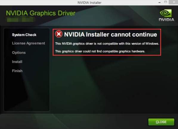 How To Fix Nvidia Driver Not Compatible With This Version Of Windows Driver Easy