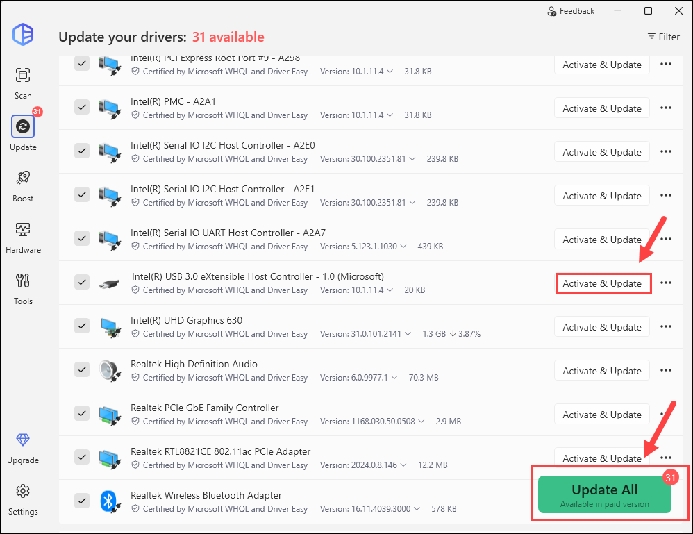 update intel usb 3.0 extensible host controller driver driver easy