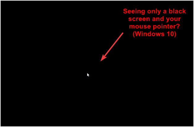 Windows 10 Black Screen With Cursor Solved Driver Easy
