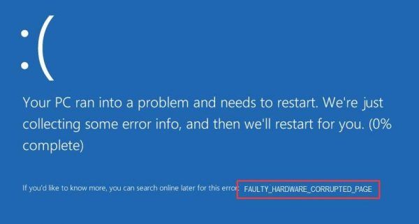Faulty Hardware Corrupted Page On Windows 10 Solved Driver Easy