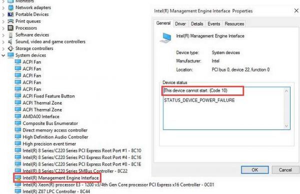 intel r management engine interface driver windows 7