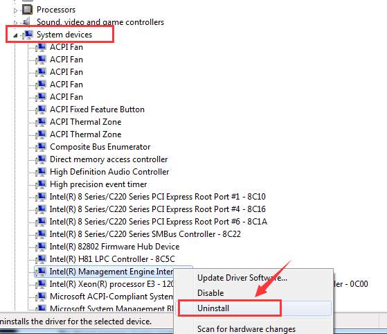 intel r management engine interface driver