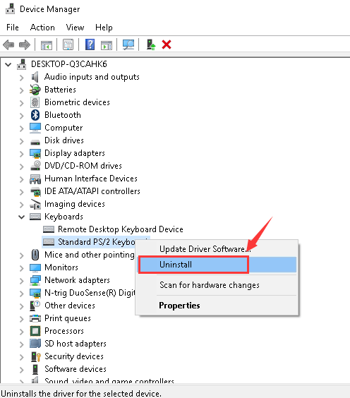 lenovo laptop keyboard driver settings