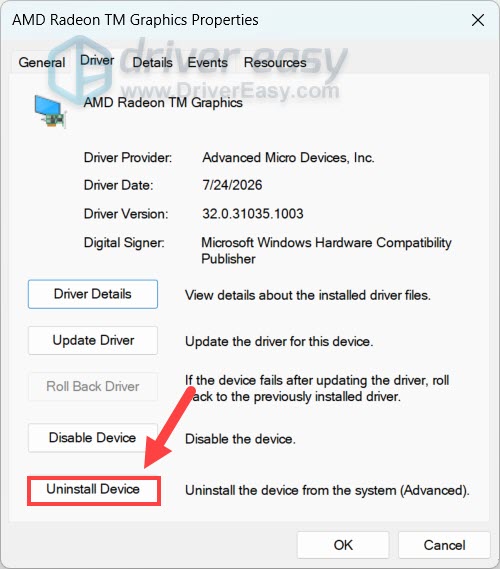 uninstall device manager in device manager