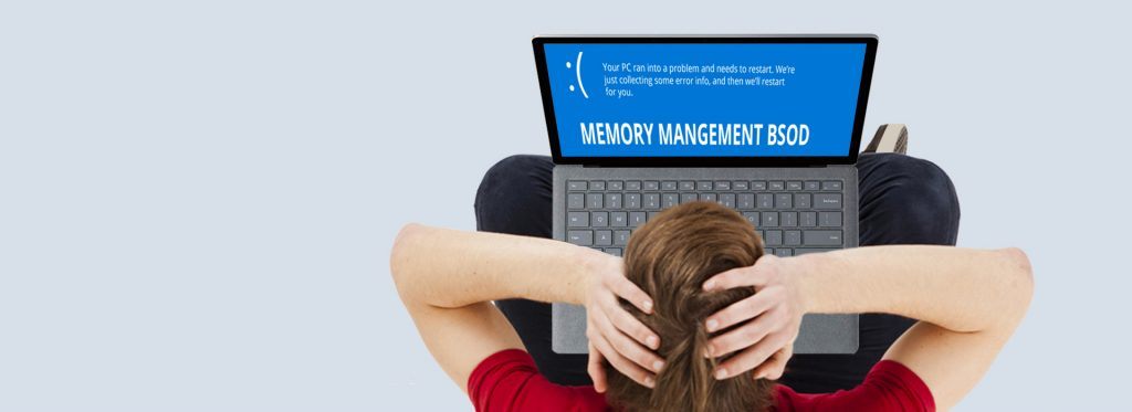 blue screen memory management installing windows 10