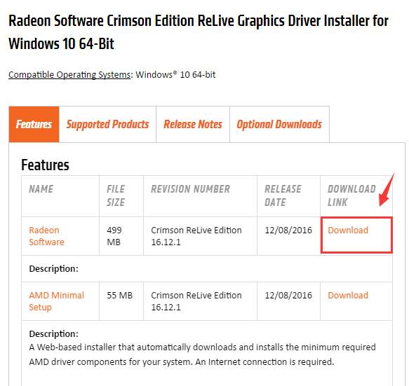 Radeon discount 480 driver