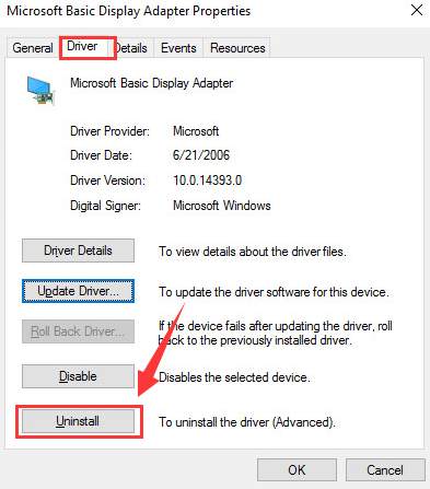 uninstall amd radeon drivers windows 10