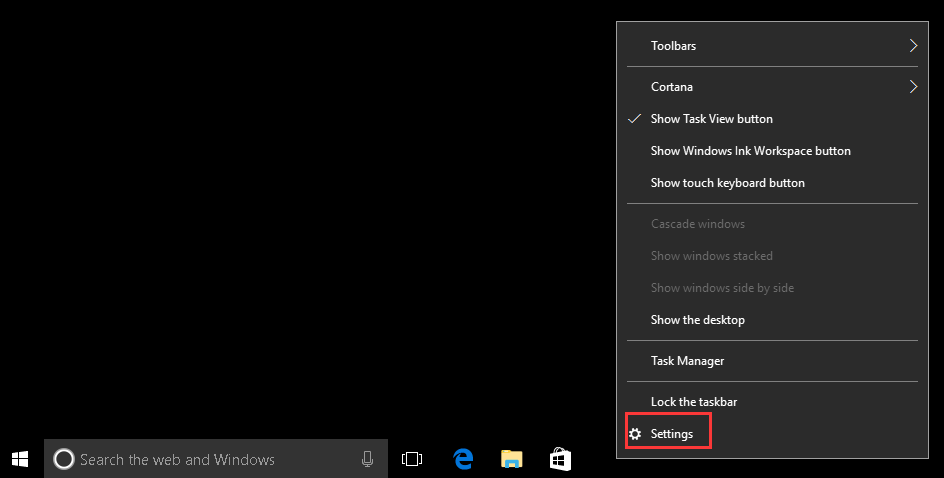 taskbar not hiding in full screen